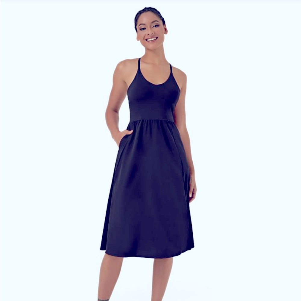 Halara Everyday Midi Chill Dress-Lala land